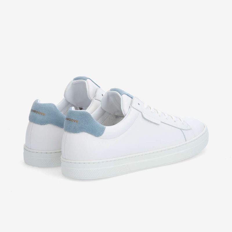 SPARK CLAY M - NAPPA/SUEDE - BLANC/BLEU